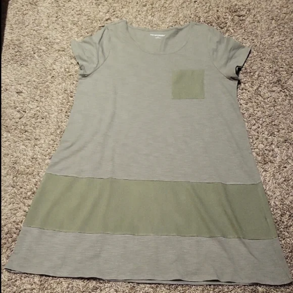 Soft Surrounding Dress Olive Green Linen Blend Midi Stretch Transitional 1X XLP - Picture 16 of 16